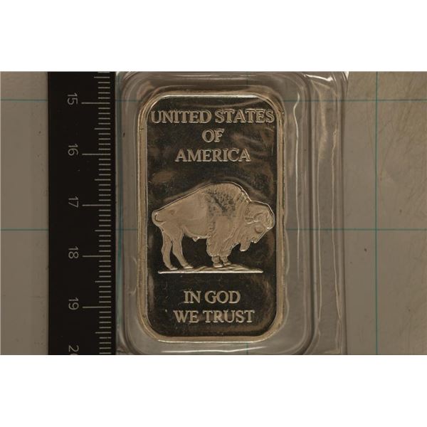 1 TROY OZ .999 FINE SILVER PROOF INDIAN / BUFFALO