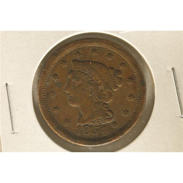 1854 US LARGE CENT