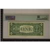 Image 2 : 1957 US $1 SILVER CERTIFICATE PMG VF 30 FR#1619