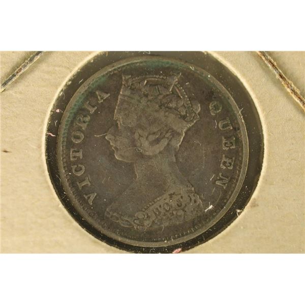 1899 HONG KONG SILVER 10 CENTS .0698 OZ. ASW
