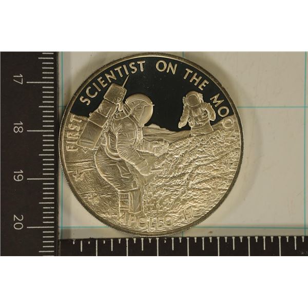 .80 STERLING SILVER PROOF AMERICA IN SPACE ROUND