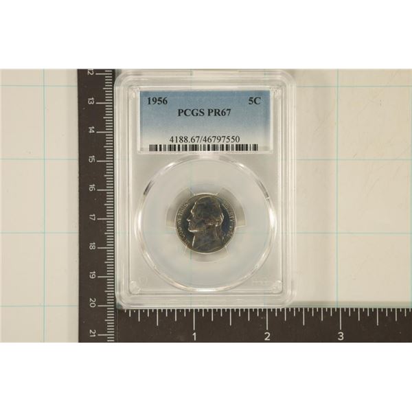 1956 JEFFERSON NICKEL PCGS PR67