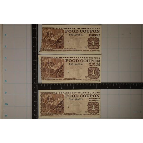 3-1994-B US DEPT. OF AGRICULTURE $1 FOOD COUPONS