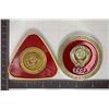 Image 2 : 2 METAL RUSSIAN SPACE MEDALS COLORIZED IN DISPLAY
