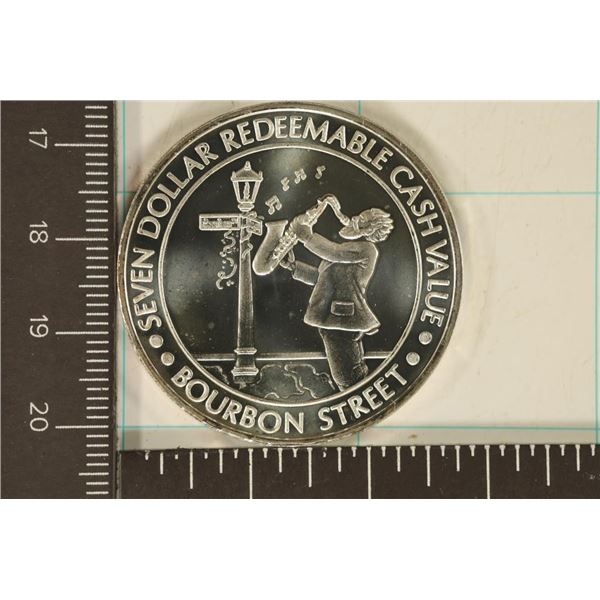 .66 TROY OZ. .999 FINE SILVER PF BOURBAN STREET