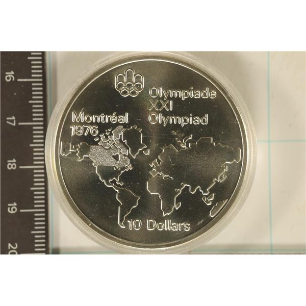 1973 CANADA SILVER $10 MONTREAL BRILLIANT UNC
