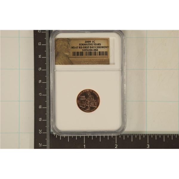 2009 FORMATIVE YEARS LINCOLN CENT NGC MS67RD