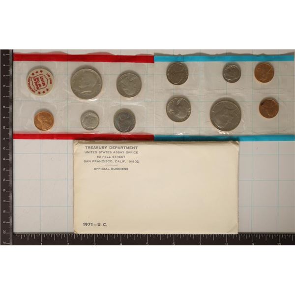 1971 US MINT SET (UNC) P/D/S (WITH ENVELOPE)