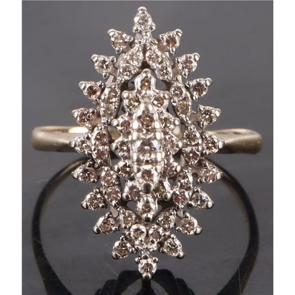 0.95CTW DIAMOND 14K GOLD LADIES FASHION RING