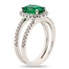 Image 3 : 18K GOLD 1.63CT EMERALD & 0.50CTW DIAMOND RING