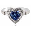 Image 1 : 18K GOLD 1.52CT SAPPHIRE & 0.40CTW DIA RING GIA