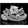 Image 1 : 1.01CT DIAMOND PLATINUM LADIES RING - 1.85CTW