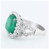Image 3 : 8.16CT EMERALD & 1.57CTW DIAMOND PLATINUM RING
