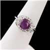 Image 3 : 2.87CT RUBY & 0.37CTW DIAMOND PLATINUM RING