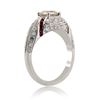 Image 2 : 1.01CT SI3 CENTER DIA & 0.68CTW RUBY PLATINUM RING