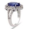 Image 3 : 5.00CT TANZANITE & 1.32CTW DIAMOND PLATINUM RING