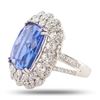 Image 2 : 10.82CT TANZANITE & 1.39CTW DIAMOND PLATINUM RING