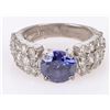 Image 1 : 3.0CT TANZANITE STERLING SILVER LADIES RING