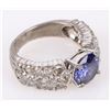 Image 3 : 3.0CT TANZANITE STERLING SILVER LADIES RING