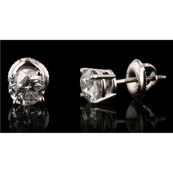 1.38CTW DIAMOND 14K YELLOW GOLD EARRINGS