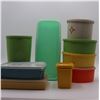 Image 1 : Lot of vintage tupperware and storage canisters