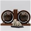 Image 1 : Book ends and polar bear statuette