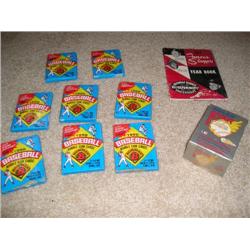 1990 unopened Bowman gum card packs