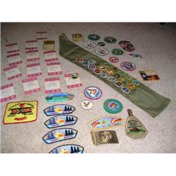 Scout patches & Merit badges.