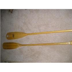 Pair of wood oars