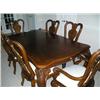 Image 1 : Dining room table w/4 side chrs, 2 arm chrs.(2 leaves)