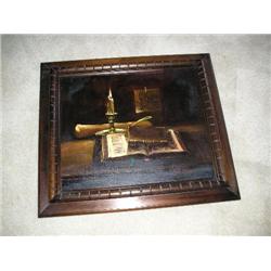 Framed oil on canvas