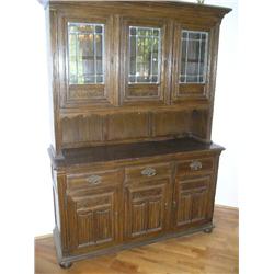 China Cabinet w/leaded glass doors