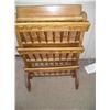 Image 1 : Wood hand carved magazine rack