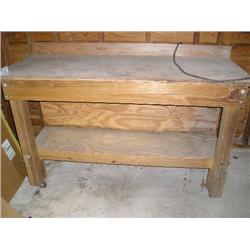 Wood work bench