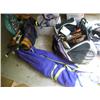 Image 1 : Large lot of bike related items, ski's, dart boards