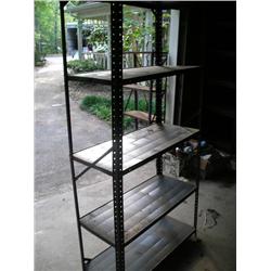 5 shelf metal shelf unit