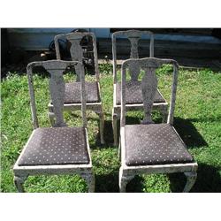 4 padded chairs