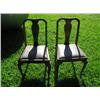 Image 1 : Pair of wood side chairs