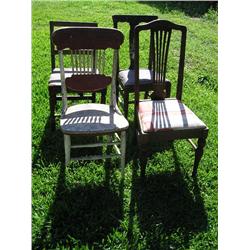 4 chairs, all different and unique!