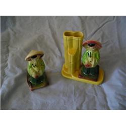 Planter and figurene