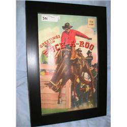 Greetings From Buck-A-Roo framed print