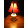 Image 1 : Sm. Boudoir lamp w/red shade