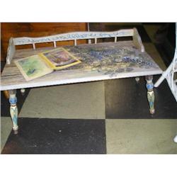 Painted country coffee table