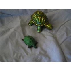 Hungary glass turtle and sm. Glass turtle