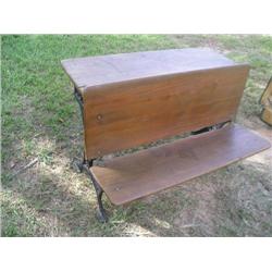 Double seat old school desk