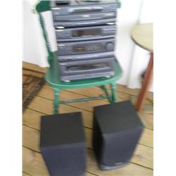 Panasonic sterio w/speakers
