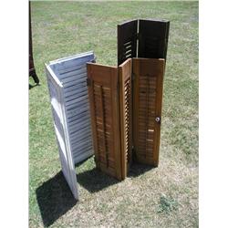 4 sets of wood shutters
