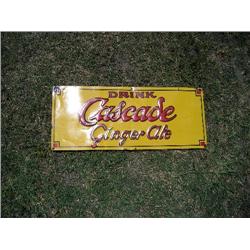 Cascade ginger ale sign