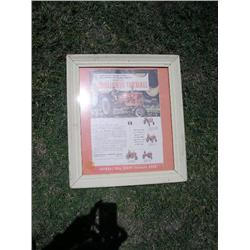 Wood framed Millionth Farmall ad