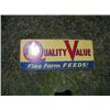Image 1 : Metal Quality valve fine farm feeds sign